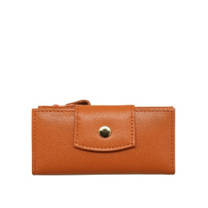 smile key holder wallet orange